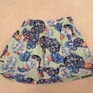 Floral J.Crew Mini skirt with pockets!
